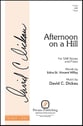 Afternoon on a Hill SAB choral sheet music cover